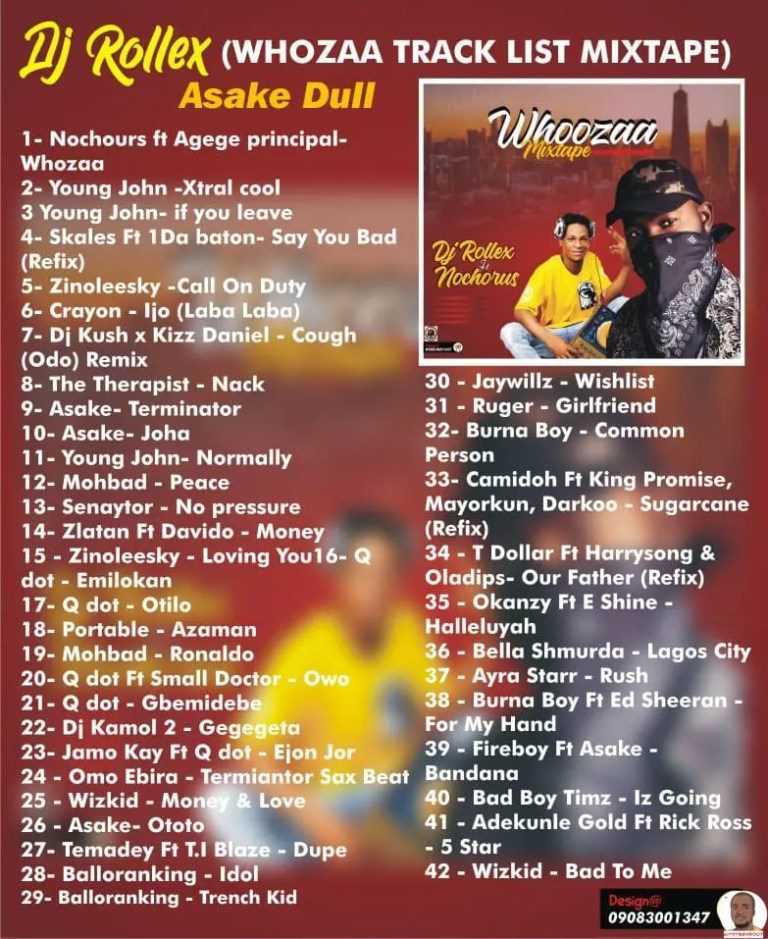DJ Rollex ft. Nochorus Hot Banger Mixtape — Whoozaa Mix
