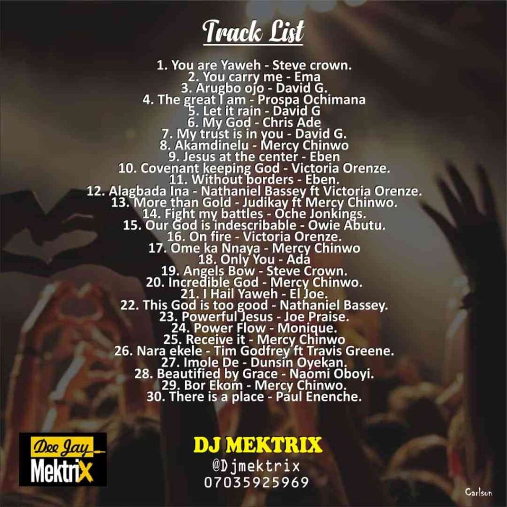 DJ Mektrix – Naija Non-Stop Gospel Worship  Mixtape