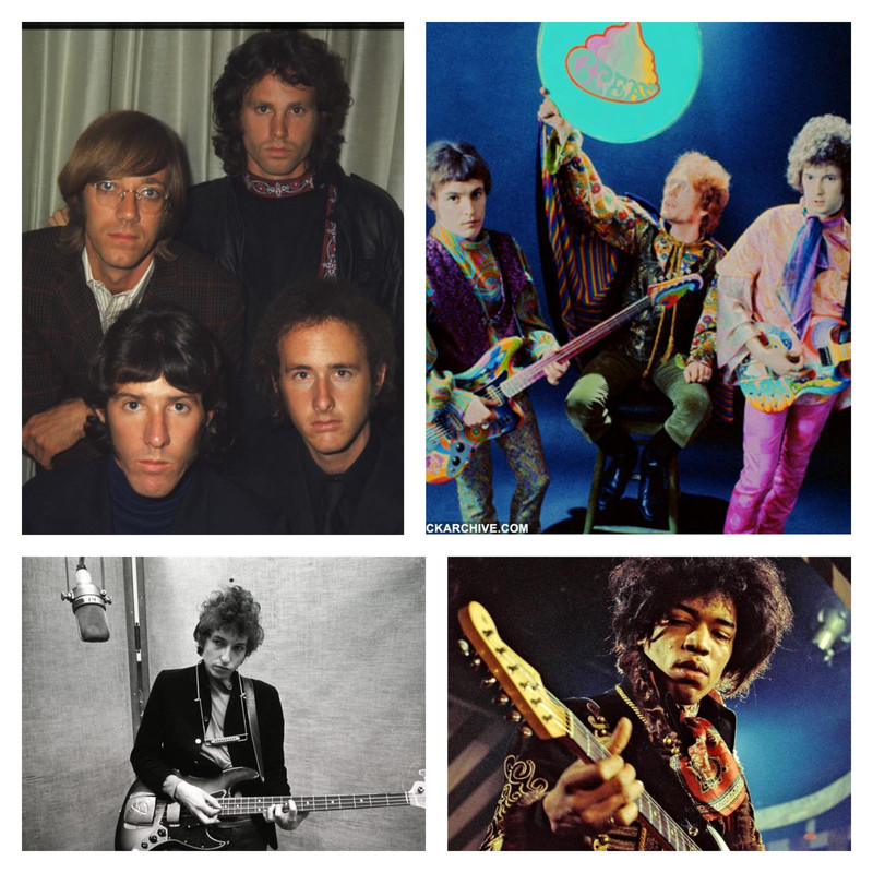 DJ Mix: Jimi Hendrix + Bob Dylan + The Doors + Cream Greatest Hits